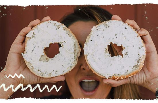 Bagel mit Frrischkäse