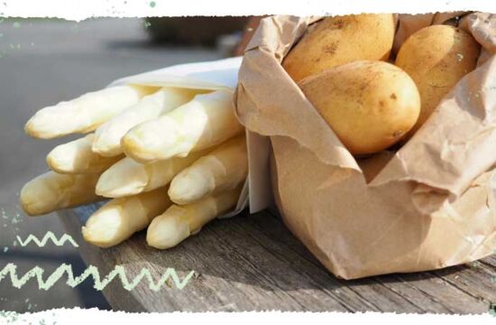 Bio Spargel und Bio Kartoffeln