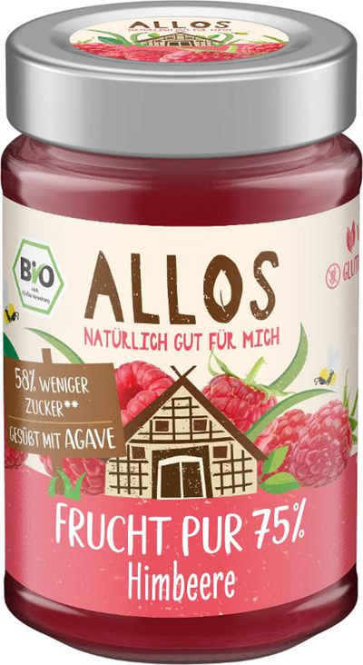 Produktfoto zu Allos - Frucht Pur Himbeere - 200g