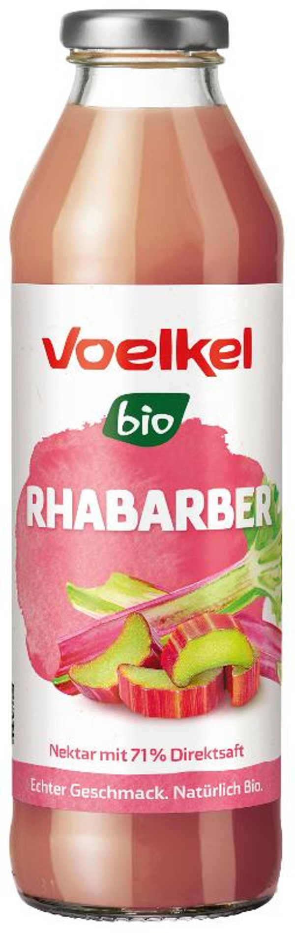 Produktfoto zu Voelkel - Rhabarber Nektar - 0,5l