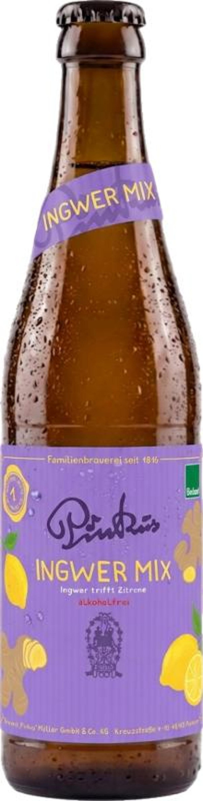 Produktfoto zu Pinkus - Ingwer Mix, alkoholfrei - 0,33l