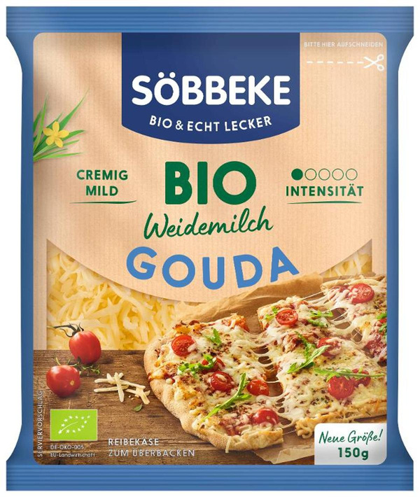 Produktfoto zu Söbbeke - Gouda Reibekäse - 150g