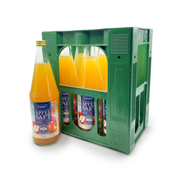 Produktfoto zu b*Apfelsaft naturtrüb - 6 x 1l