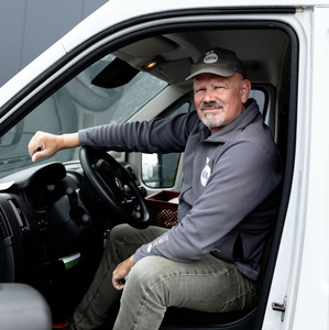 Dirk - im Fahrerteam beim Bioboten
