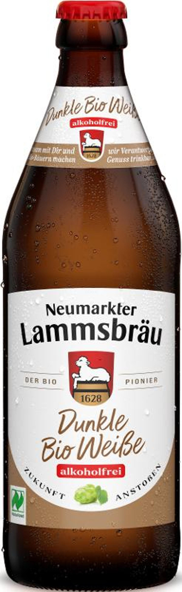 Produktfoto zu Lammsbräu - Dunkle Weiße alkoholfrei - 0,5l