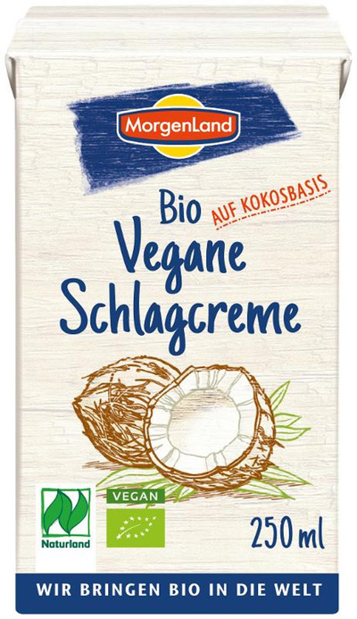 Produktfoto zu Morgenland - Vegane Schlagcreme Kokos - 250ml