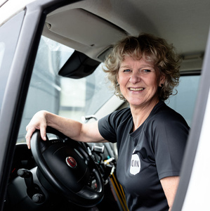 Anke  -Fahrerin beim Bioboten