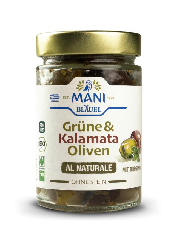 Produktfoto zu Mani Bläuel - Olivenmix al Naturale - 175g