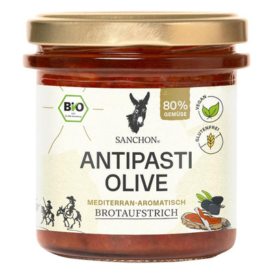 Produktfoto zu Sanchon - Brotaufstrich Antipasti Olive - 150g