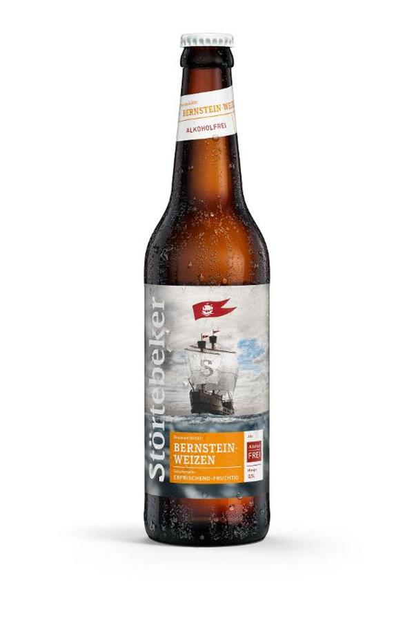 Produktfoto zu Störtebeker - Bernstein Weizen, alkoholfrei - 0,5l