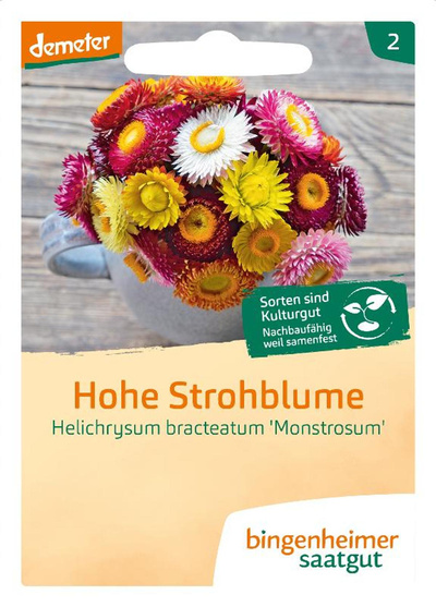 Produktfoto zu Bingenheimer Saatgut - Hohe Strohblume