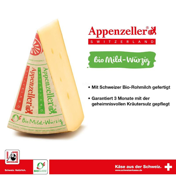 Produktfoto zu Appenzeller - 3 Monate gereift, 45 % Fett i. Tr.