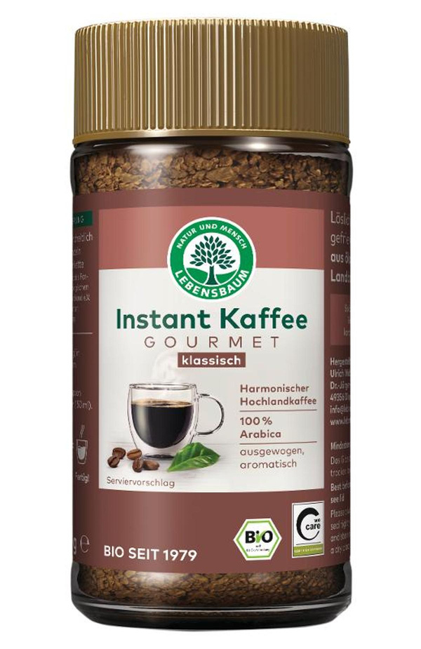 Produktfoto zu Lebensbaum - Instant Kaffee Gourmet - 100 g