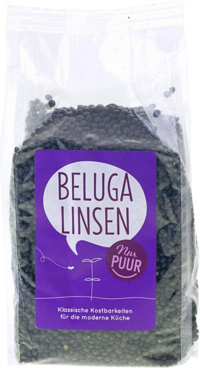 Produktfoto zu Nur Puur - Beluga Linsen - 500g