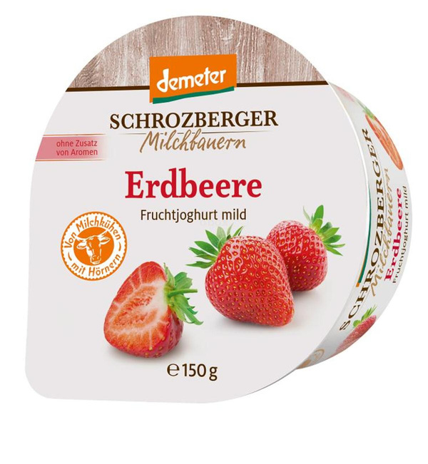 Produktfoto zu Schrozberger - Joghurt Erdbeere, 3,5% - 150g