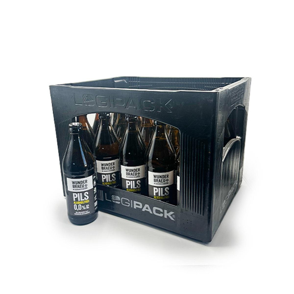Produktfoto zu Wunderbraeu - Pils 0,0%, alkoholfrei - 20x0,5l