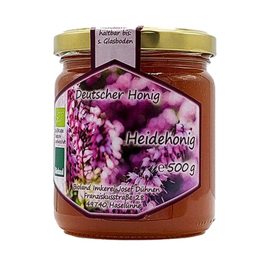 Produktfoto zu Imkerei Stefan Dühnen - Heidehonig - 500g
