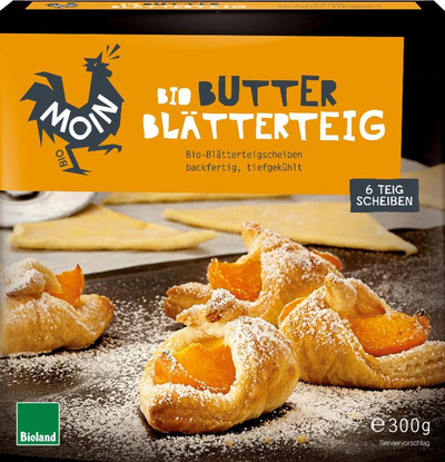 Produktfoto zu Moin - Premium Butter Blätterteig, tiefgekühlt - 300g (6 Stück)