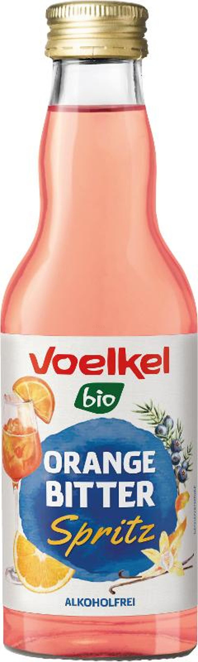 Produktfoto zu Voelkel - Orange Bitter Spritz Cocktail, alkoholfrei - 0,2l
