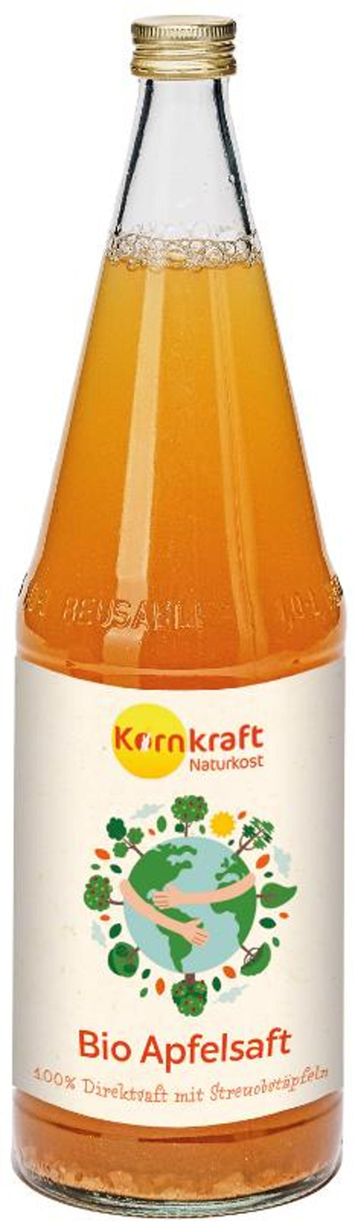 Produktfoto zu Kornkraft - Klimapositiver Apfelsaft - 1l