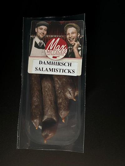 Produktfoto zu Metzger Max - Damhirsch Salamisticks - 70g