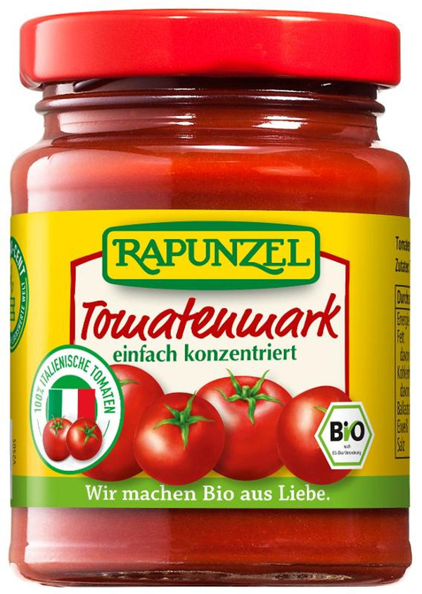 Produktfoto zu Rapunzel - Tomatenmark, einfach konzentriert - 100g