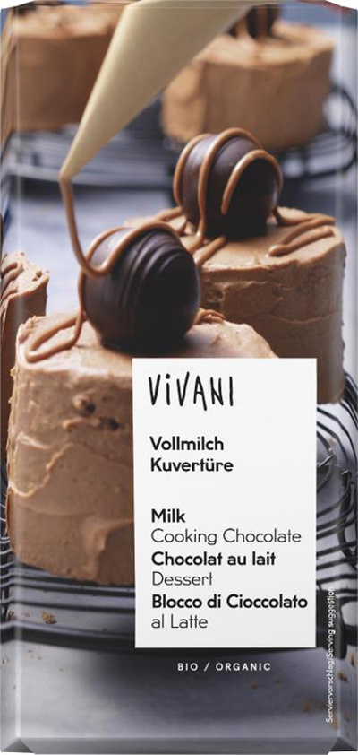 Produktfoto zu Vivani - Vollmilch Kuvertüre - 150g