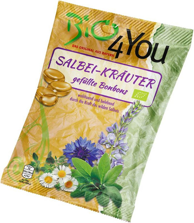 Produktfoto zu Bio4You - Salbei Kräuter Bonbons - 75g