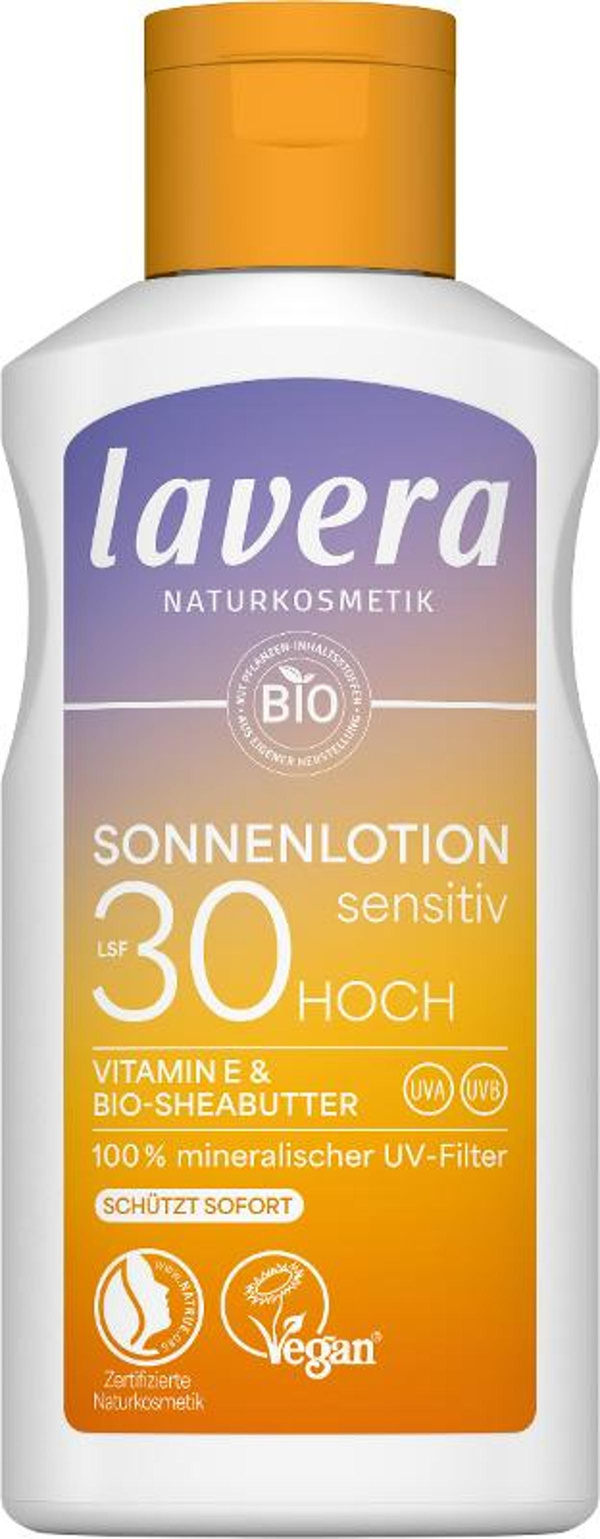 Produktfoto zu Lavera - Sonnenlotion sensitiv LSF 30 - 100ml