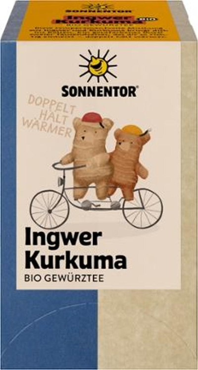 Produktfoto zu Sonnetor - Ingwer Kurkuma Tee - 18 x 1,8g