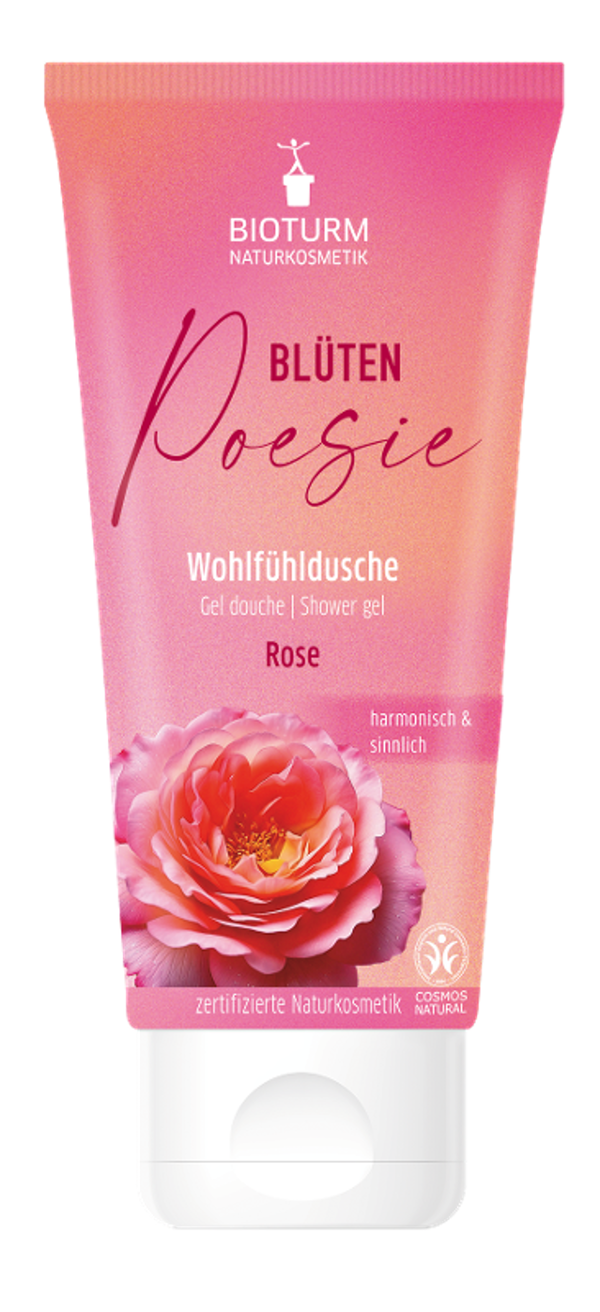 Produktfoto zu Bioturm - Duschgel Blütenpoesie Rose - 200ml