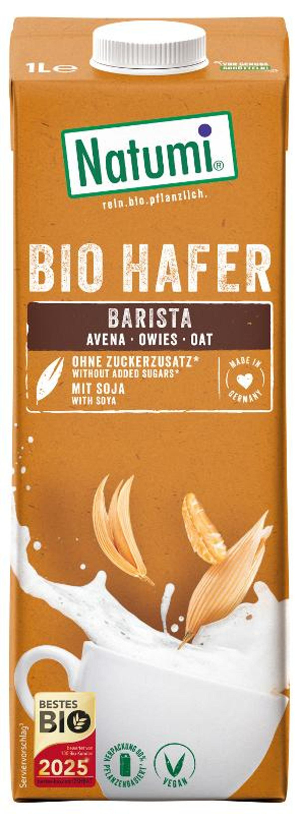 Produktfoto zu Natumi - Haferdrink Barista - 1l