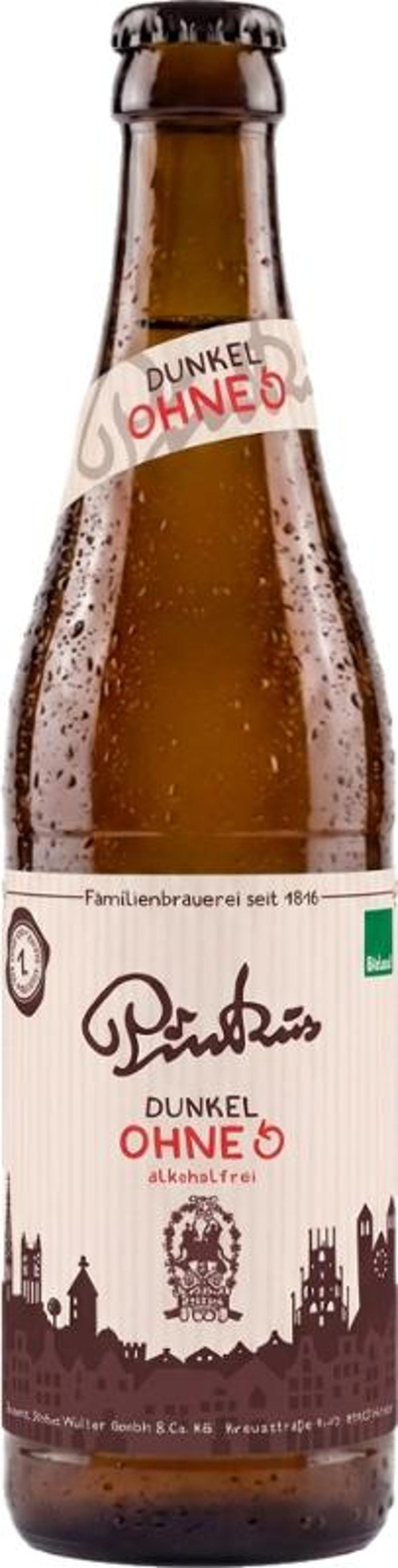 Produktfoto zu Pinkus - Dunkel, alkoholfrei - 0,33l