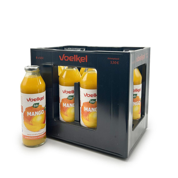 Produktfoto zu Voelkel - Mango Nektar - 8 x 0,5l