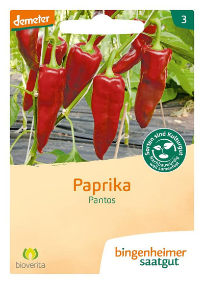 Produktfoto zu Bingenheimer Saatgut - Paprika Pantos