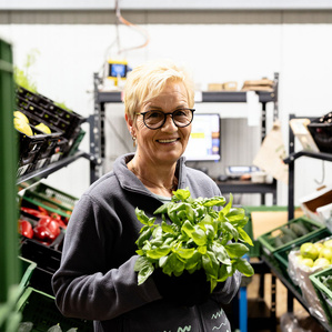 Birgit - Lisas Mama und im Packteam des Bioboten