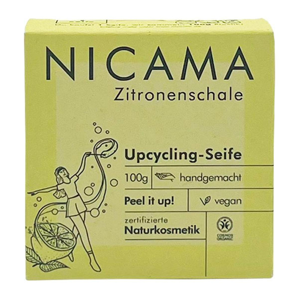 Produktfoto zu 100g - Nicama - Upcycling Peelingseife Zitrone