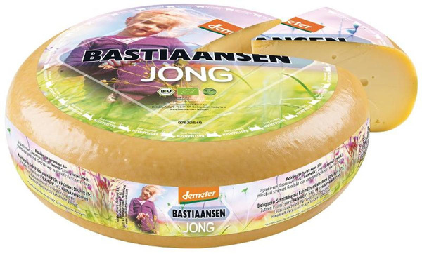 Produktfoto zu Bastiaansen - Gouda jong - Demeter, 50 % Fett i. Tr.