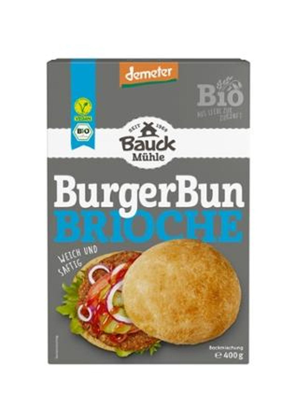 Produktfoto zu Bauck - Burger Bun brioche Backmischung - 400g