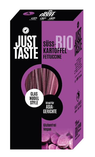 Produktfoto zu Just Taste - Lila Süsskartoffel Fettuccine, glutenfrei - 250g