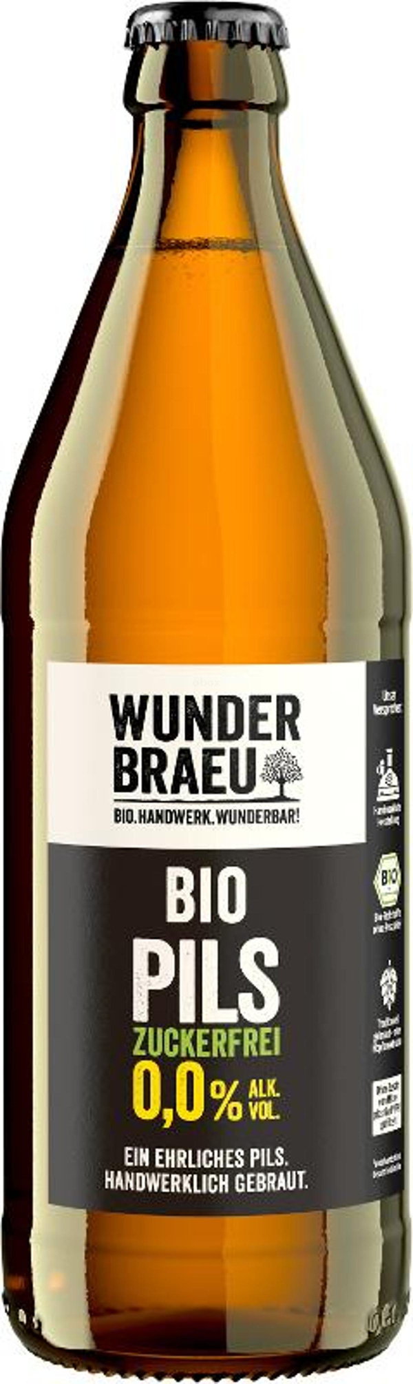 Produktfoto zu Wunderbraeu - Pils 0,0%, alkoholfrei - 0,5l