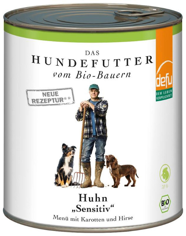 Produktfoto zu Defu - Nassfutter Hund Huhn - 820g