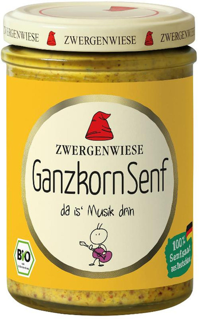 Produktfoto zu Zwergenwiese - Ganzkorn Senf - 160ml