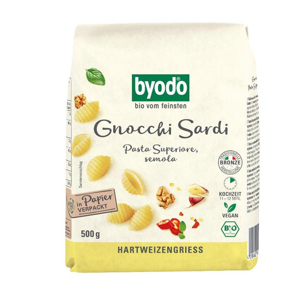 Produktfoto zu byodo - Gnocchi Sardi semola - 500g