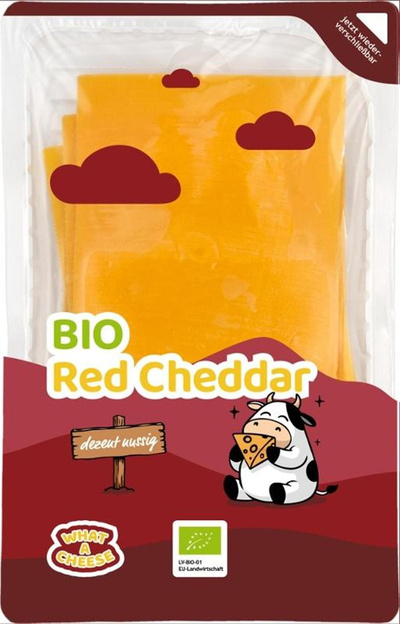 Produktfoto zu Vallée Verte - Red Cheddar Scheiben - 150g
