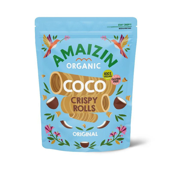Produktfoto zu Amaizin - Kokos Knusper Röllchen - 140g