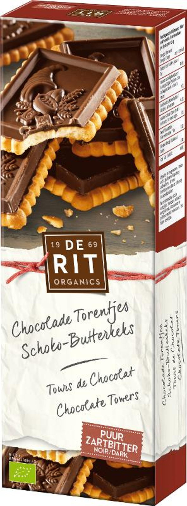 Produktfoto zu De Rit - Schoko Butterkeks - 150g