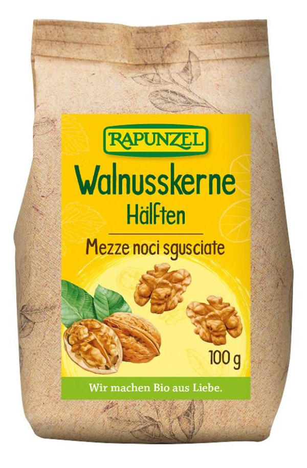 Produktfoto zu Rapunzel - Halbe Walnusskerne - 100g