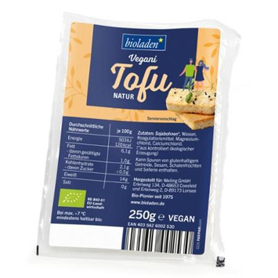 Produktfoto zu bioladen - Tofu natur - 250g