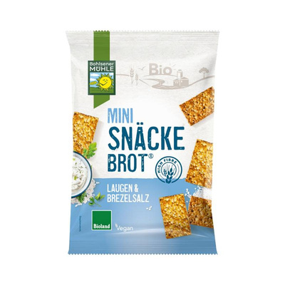 Produktfoto zu Bohlsener Mühle - Snäckebrot Laugen & Brezelsalz - 95g
